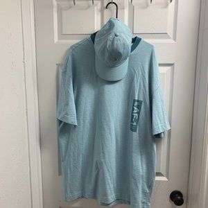 Blue Nike Air force 1 oversized shirt and hat